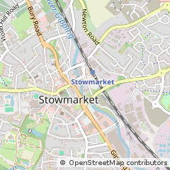 Map of Stowmarket, Suffolk