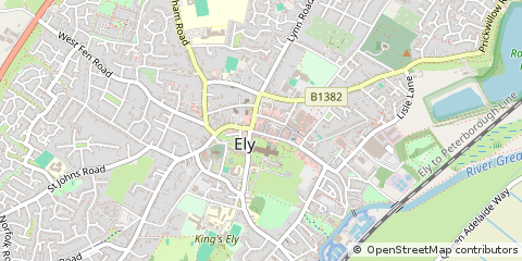 Map of ELY, Cambridgeshire