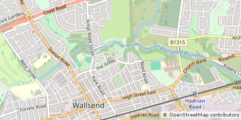 Map of Wallsend