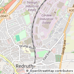 Map of Redruth, Cornwall