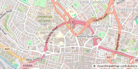 Map of Leeds