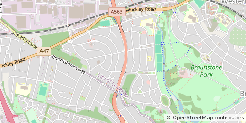 Map of Leicester