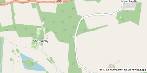 Map of Crieff, Perthshire