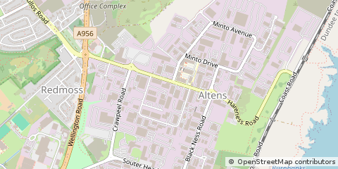 Map of Aberdeen, Aberdeenshire