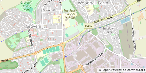 Map of Hemel Hempstead, Hertfordshire