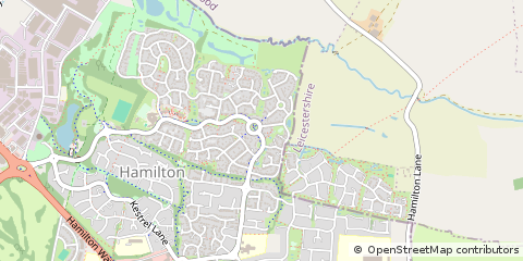 Map of Leicester, Leicestershire
