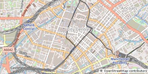 Map of Manchester