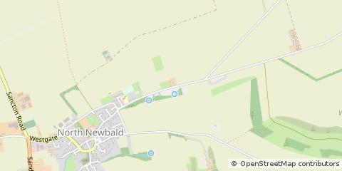 Map of North Newbald, East Yorkshire