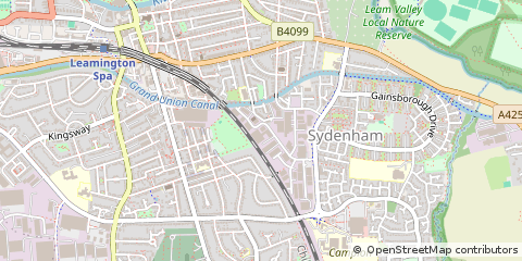 Map of Leamington SPA, Warwickshire