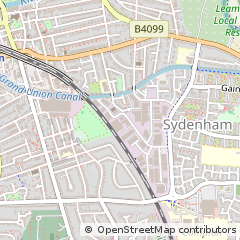 Map of Leamington SPA, Warwickshire
