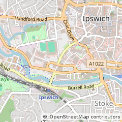 Map of Ipswich, Suffolk