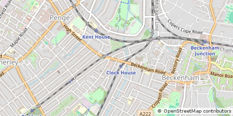 Map of Beckenham
