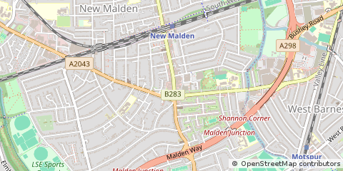 Map of Surrey
