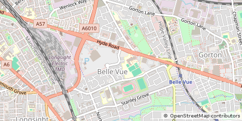 Map of Manchester, Lancashire