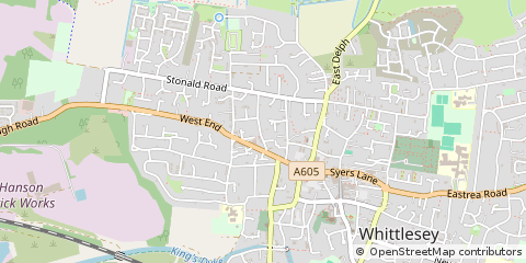Map of Peterborough, Cambridgeshire