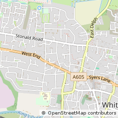Map of Peterborough, Cambridgeshire
