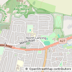 Map of Lancing, West Sussex
