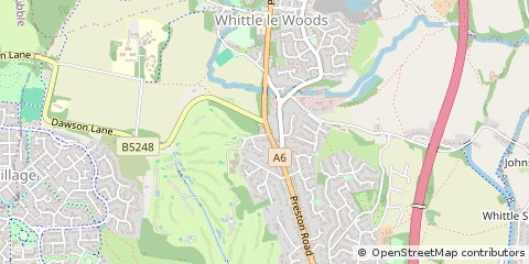 Map of Chorley, Lancashire