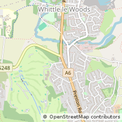 Map of Chorley, Lancashire