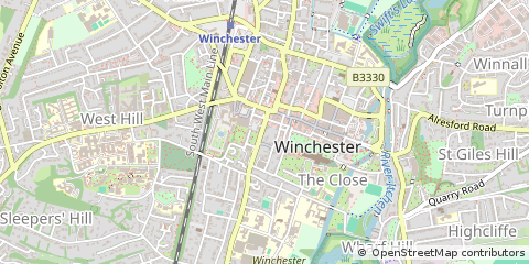 Map of Winchester