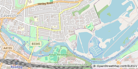 Map of Reading, Berkshire