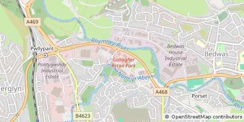 Map of Caerphilly