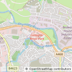 Map of Caerphilly