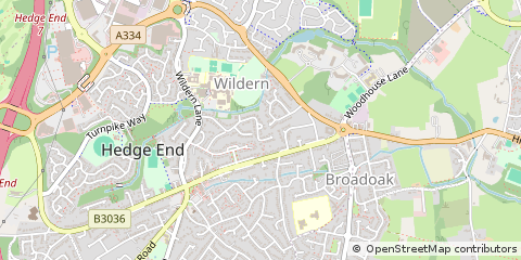 Map of Southampton, Hampshire