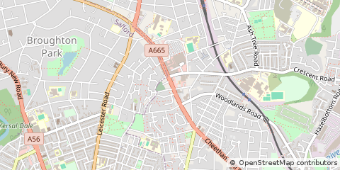 Map of Manchester, Lancs