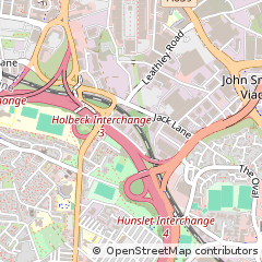 Map of Leeds, West Yorkshire