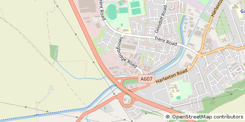 Map of Grantham, Lincolnshire