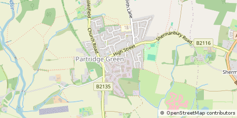 Map of Horsham, West Sussex