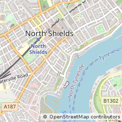 Map of North Shields, Tyne & Wear
