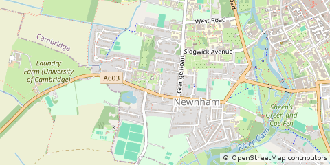 Map of Cambridge, Hertfordshire