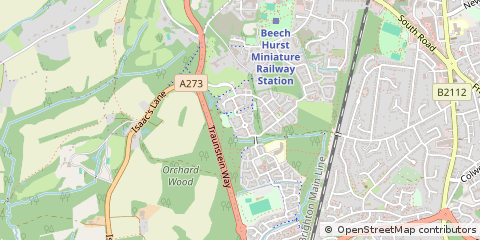 Map of Haywards Heath, West Sussex
