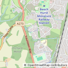Map of Haywards Heath, West Sussex