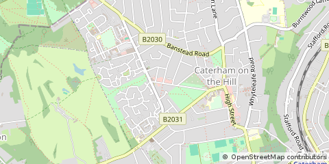 Map of Caterham, Surrey