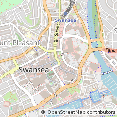 Map of Swansea, West Glamorgan