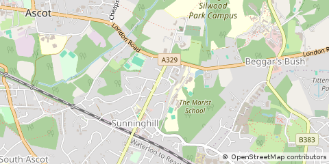 Map of Sunninghill, Berkshire