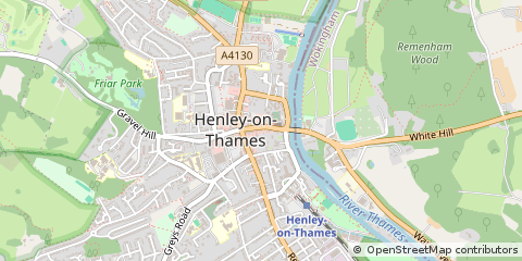 Map of Henley-on-Thames, Oxfordshire