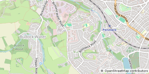 Map of Falmouth, Cornwall