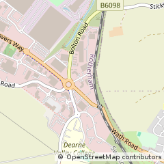 Map of Rotherham