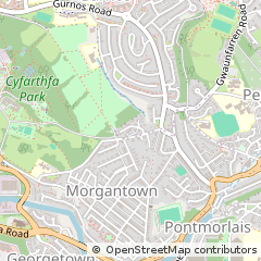 Map of Merthyr Tydfil