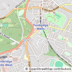 Map of Tunbridge Wells, Kent
