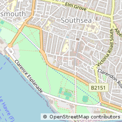 Map of Southsea, Hampshire