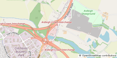 Map of Colchester, Essex