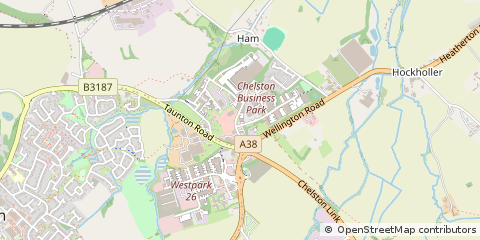 Map of Wellington, Somerset