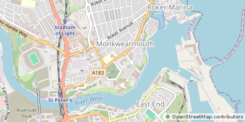 Map of Sunderland