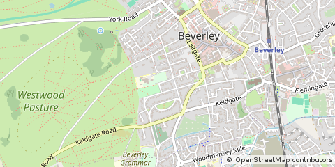 Map of Beverley, East Yorkshire