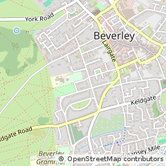Map of Beverley, East Yorkshire